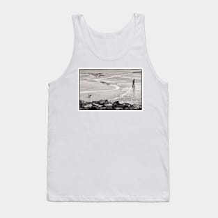 Walking the Dog - Port Logan, Wigtownshire, Scotland Tank Top